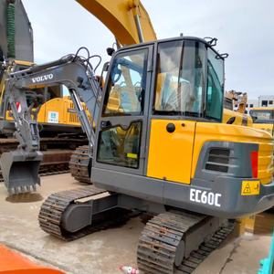 Vente d'usine Excavatrice d'occasion VOLVO EC60C Dernier modèle 6 tonnes 95% Neuf Excavatrice lourde d'origine VOLVO 60 en vente avec EPA CE - Product Image 3