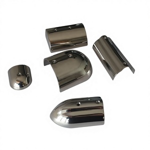 Stainless Steel 316 Marine Rub Rail End Cap 100x66x33mm FINELINE Handrail Fitting Ship <b>Yacht</b> Boat Hardware Accessories Fineline - Product Image 5