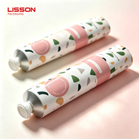 Emballage de tube compressible en aluminium écologique pour crème pour les mains, dentifrice, peinture artistique, avec couvercle octogonal