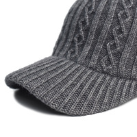 Casquettes de baseball en laine tricotée épaisse de style sportif pour femmes de l'usine OEM