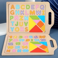 Bé Bằng Gỗ Từ Letters Kỹ Thuật Số Tangram Câu Đố Vẽ Board Đồ Chơi Trẻ Em Montessori Giáo Dục Phác Thảo Pad Đồ Chơi Giảng Dạy Aids