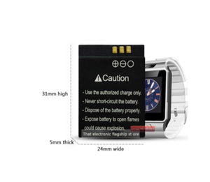 LQ-S1 3,7V 380mAh Wiederaufladbarer Li-Ionen-Polymer-Akku für Smartwatches AB-S1 DJ-09 DZ09 GJD HKS-S1 FYM-M9 SCX-M9 - Product Image 5