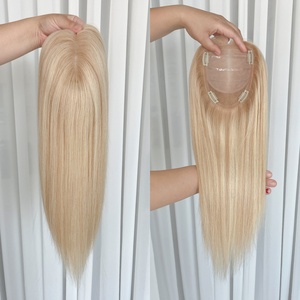 Topper de Cabello Humano con Base de Seda sin Pegamento, Solución Transpirable y Natural para Volumen Capilar - Product Image 1