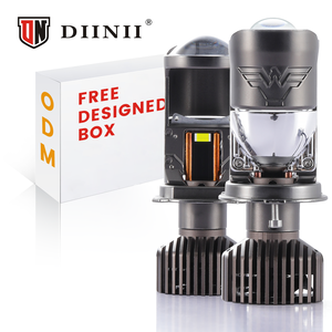 Diinii 180W Bi <span class=keywords><strong>LED</strong></span> Đèn Pha Bóng Đèn 22000Ml Phong Cách 12V Trực Tiếp H4 Mini Chiếu Điều Kiện Mới Nhôm Nhà Sản Xuất Laser Chiếu - Product Image 1