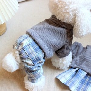 Vêtements pour chiens, tenues d'automne et d'hiver, ensembles de pulls pour couples, chats de compagnie, Teddy, Bichon Frise, Pomeranian, petits chiens, caniches - Product Image 1