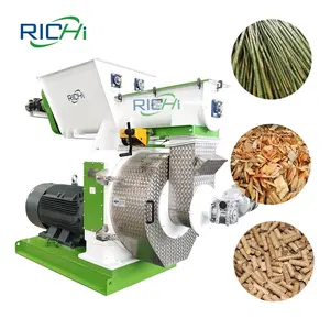 RICHI High Quality Rice Bran Wheat Bran Cotton Seed Hull Coconut Fiber Pellet Making Machine For Biomass Pellets