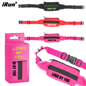 Cinturón Deportivo Ajustable Impermeable <span class=keywords><strong>IRun</strong></span> Secure Unisex, Riñonera de Gran Capacidad con Porta Géis y Porta Dorsales para Teléfono y Llaves - Product Image 1