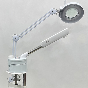 2026 Adjustment Facial <b>Steamer</b> Ionic Ozone Facial <b>Steamer</b> with Lamp Ring Light Mist Function Stand for Home Salon Spa Skin - Product Image 5