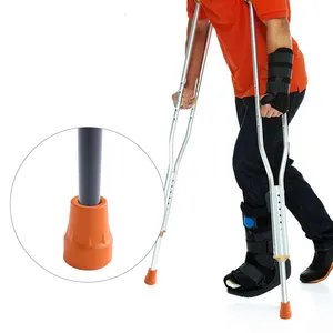 Factory Customized Molded Reusable OEM Underarm Crutches Rubber Foot Covers Rehabilitation Therapy Crutch Rubber Tips