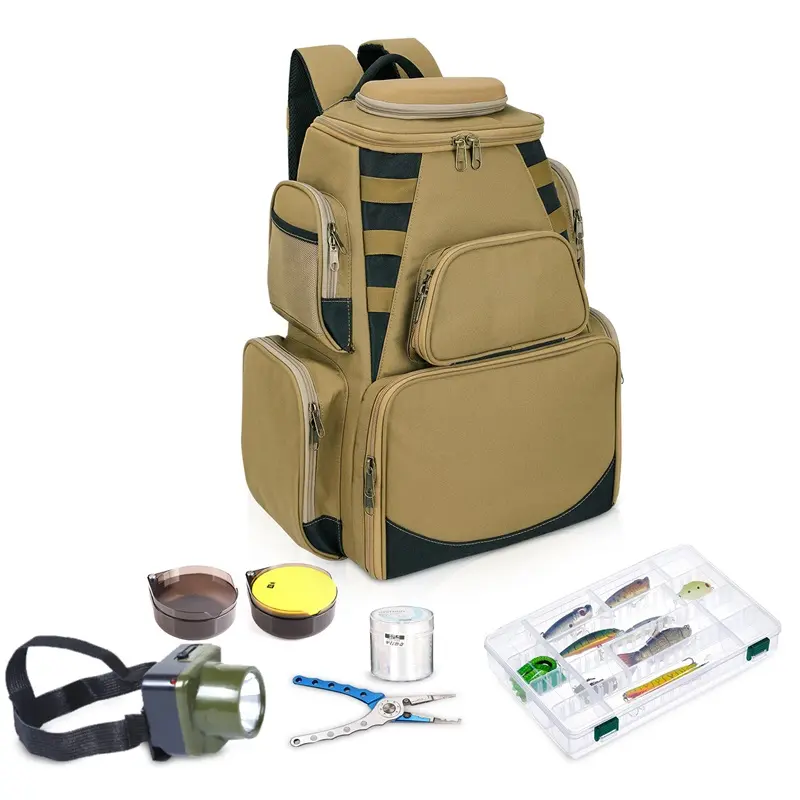 Multi functional Fishing tackle bag Outdoor Traveling Men Fishing Tackle Backpack