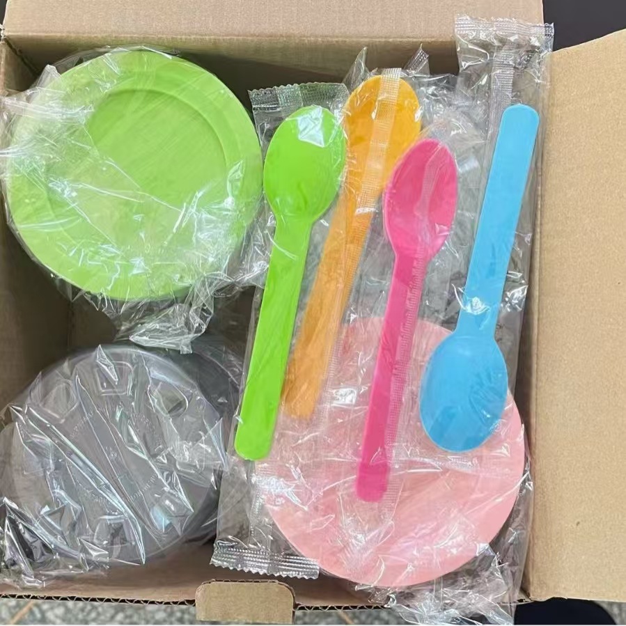 Four-color jar-four-color spoon
