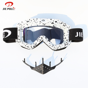 Venta al por mayor logotipo Correa <span class=keywords><strong>gafas</strong></span> de motocicleta Motocross con la nariz De La Guardia - Product Image 4