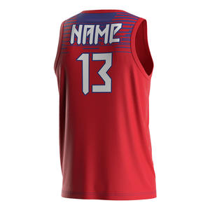 Großhandel Schnellt rocknende Volleyball Plain Sublimation Unterhemden Ärmellose Volleyball Uniformen Volleyball-Trikots-Männer-Kastanien braun-Blau - Product Image 2