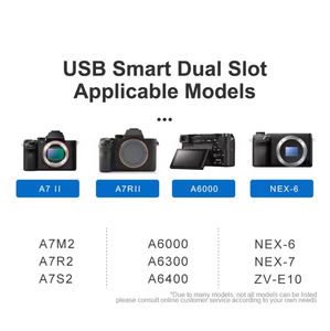 Chargeur USB double fente NP-FW50, charge rapide, indicateur LED, chargeur de voyage portable pour appareils photo Sony A6300 A6500 A7R série <span class=keywords><strong>NEX</strong></span> - Product Image 3