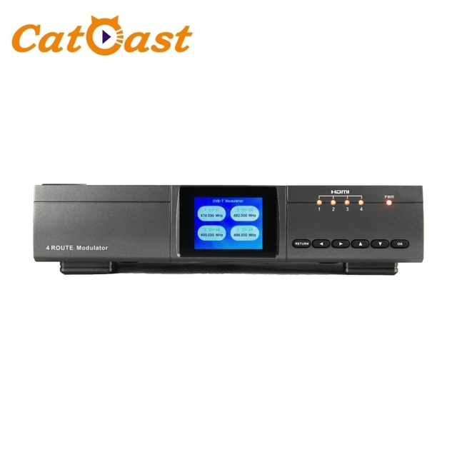 Digital 4 Hd Mi Input RF Output HD Encoder Modulator DVB-T DVB-C ISDB-T Modulation