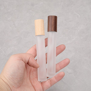 <span class=keywords><strong>10ml</strong></span> cao cấp nước hoa xịt chai óc chó sồi Bìa Matte xi lanh du lịch lọ rỗng Frosted Glass bơm phun chai - Product Image 5