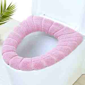 I-0239 Toilet Seat Cover Warm Soft Acrylic Washable <b>Mat</b> Home Decor Closestool <b>Mat</b> Seat Case Toilet Lid Cover Accessories - Product Image 4