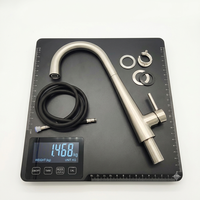 Robinet de cuisine AMAXO en acier inoxydable 304 noir