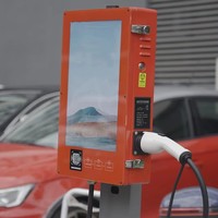Borne de Recharge Commerciale 7kW GB/T AC avec WiFi 4G et Paiement Intelligent par Carte, Wallbox EVSE pour Centres Commerciaux et Parkings Publics