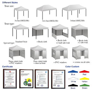 Lều 3x3 tùy chỉnh với in ấn cá nhân hóa, lều mái che triển lãm <span class=keywords><strong>10x10</strong></span> dành cho sự kiện và hội chợ thương mại - Product Image 4