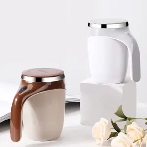 Taza agitadora automática Taza de leche eléctrica giratoria magnética Taza de acero inoxidable 304