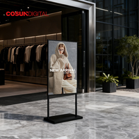 Afficheur numérique à double face haute luminosité pour vitrine, publicité en ascenseur, métros, centres commerciaux