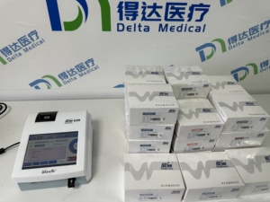 Analyseur d'immunoanalyse par fluorescence Wondfo FS-113, équipement vétérinaire et humain, analyseur d'immunoanalyse POCT multicanal - Product Image 2
