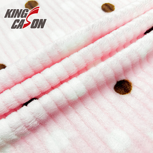 Kingcason 2025 Mới Nhất 260gsm 100 Poly Dệt Kim Sao Tem Sọc Flannel Lông Cừu Cho Đồ Chơi - Product Image 5