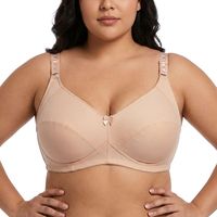 Harga Pabrik Bra Tanpa Kawat Katun Lembut Cup Tipis Tetap Terpasang Full Coverage Bra 3D Lift Support Plus Size untuk Kenyamanan Pemakaian Sehari-hari