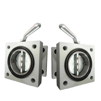 Vanne papillon en aluminium DN80 DN100 DIN42560 C5 résistante à la corrosion pour radiateur de transformateur immergé dans l'huile
