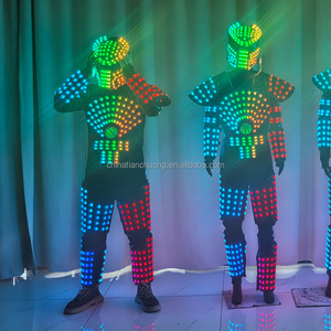 <span class=keywords><strong>ชุด</strong></span>เต้นเรืองแสง LED พร้อมไฟนีออน <span class=keywords><strong>ชุด</strong></span> EL Wire พร้อมหมวก แว่นตา ถุงมือ สำหรับงานคาร์นิวัล ขบวนพาเหรด งานเรฟ เทศกาล การแสดงบนเวที - Product Image 2