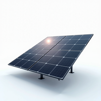 Panneau solaire monocristallin en silicium 580W Double vitrage 590W 600W Modules photovoltaïques bifaciaux demi-cellules PERC 22% d'efficacité Tout noir