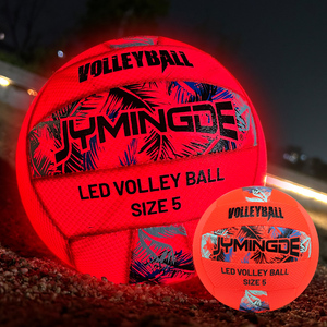 JYMINGDE Ballon <span class=keywords><strong>de</strong></span> <span class=keywords><strong>volley</strong></span>-<span class=keywords><strong>ball</strong></span> à mailles souples LED rechargeable Taille 5 Lumineux dans le noir Ballon <span class=keywords><strong>de</strong></span> <span class=keywords><strong>volley</strong></span>-<span class=keywords><strong>ball</strong></span> - Product Image 4