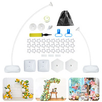 Kit d'arche de ballon-Forme de flexion libre, support de colonne de ballon suspendu indépendant pour les fêtes