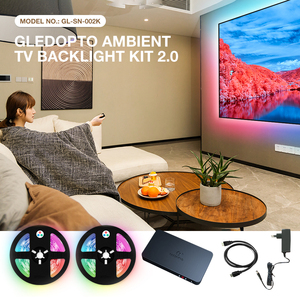 Ánh sáng thông minh 2.0b 4K 60Hz tuya USB <span class=keywords><strong>LED</strong></span> <span class=keywords><strong>Strip</strong></span> Giấc Mơ rgbic <span class=keywords><strong>LED</strong></span> <span class=keywords><strong>Strip</strong></span> ánh sáng màn hình đồng bộ Hộp Ánh Sáng Bộ dụng cụ đồng bộ hóa PVC - Product Image 2