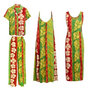 Nouvelle robe de plage ample pour femmes, imprimé floral tropical hawaïen, taille plus, design personnalisé, ensemble chemise hawaïenne - Product Image 2