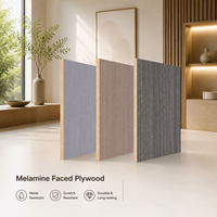 Panneau de contreplaqué mélaminé de qualité E0, surface stratifiée imperméable, 1220x2440mm, pour la fabrication de meubles, fourni par l'usine