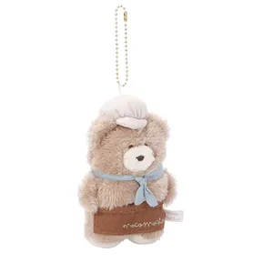 귀여운 스카프 펜던트와 모자 박제 곰 펜던트 봉제 곰 창조적 인 부드러운 곰 장난감 펜던트 착용