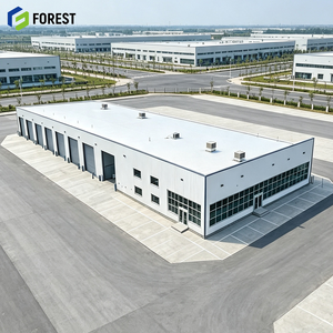 Structure en acier résistante aux intempéries, entrepôt industriel commercial, installation de stockage préfabriquée haute capacité - Product Image 1