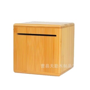 Nuevo hucha de madera maciza, solo admite depósitos, sin salida, adecuada para niños, niñas, adultos, gran capacidad. - Product Image 4