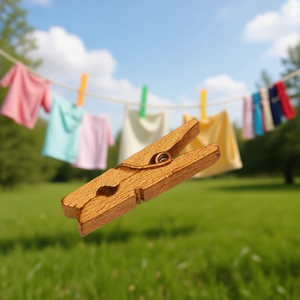 Ilan Mollette in Legno da 2,5 cm, Confezione da 25 per Fermagli da Abbigliamento - Product Image 3