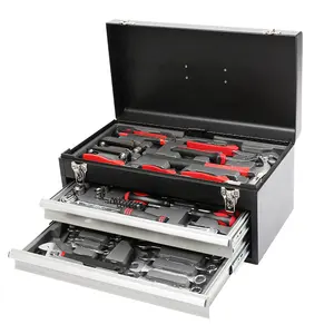 78pc valuable household repair hand tool set with metal case