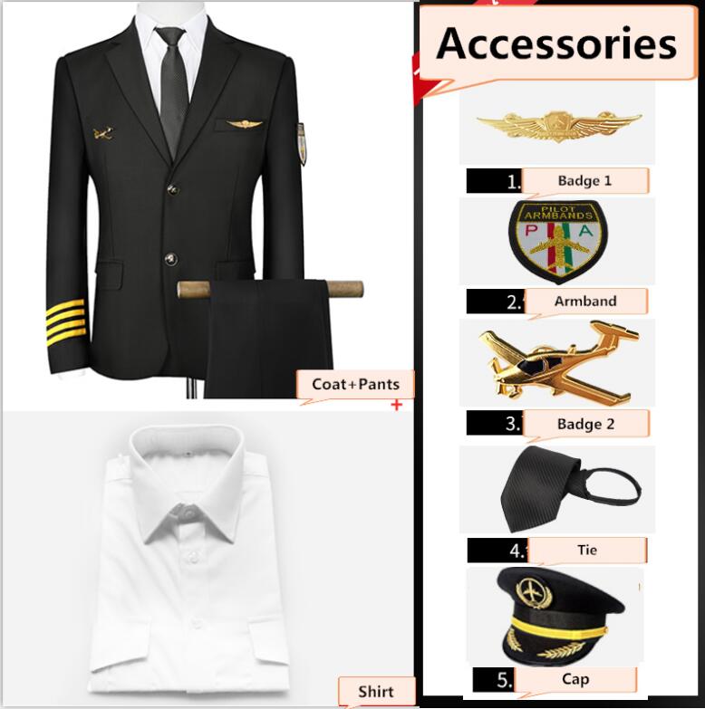 Cappotto 1+Pantaloni+Camicia+Cappello+4 accessori