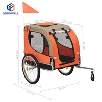 Remorque pour animaux de compagnie à vendre, remorque pour vélo, fabricant de remorques pour vélo, remorque pour chien avec roues universelles