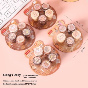 Kreativer Cartoon-Belohnung stempel Nettes kleines Plastik-DIY-Geschenk für Kindergarten lehrer kommentar Ermutigender Stempel für Großhandel - Product Image 6