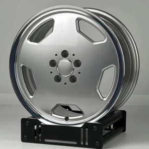 Jantes forgées Bku 5x112 pour <span class=keywords><strong>Mercedes</strong></span> <span class=keywords><strong>W124</strong></span> W210 W202 W208 W203 CLK R129, personnalisées, 17 18 pouces, classiques, argentées, jantes en alliage OEM - Product Image 4
