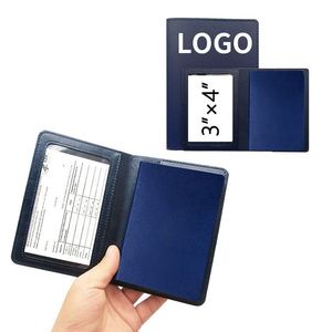 Promotion Cover Portable Men <b>Travel</b> Pu Leather Passport <b>Holder</b> With Custom Logo - Product Image 1