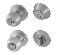 Cerradura de Combinación RHETECH sin Llave, 3 Llaves, Acero Inoxidable Cilíndrico Tubular Galvanizado, Cerrojo Simple de 35-45mm