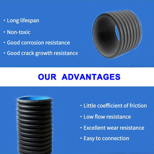 <span class=keywords><strong>Tubo</strong></span> <span class=keywords><strong>Corrugato</strong></span> a Doppia Parete in HDPE, <span class=keywords><strong>Tubo</strong></span> Liscio Stampato per Sistema Fognario Comunale, Drenaggio, Scarico Acque Piovane, <span class=keywords><strong>Tubo</strong></span> in <span class=keywords><strong>Polietilene</strong></span> PE - Product Image 3