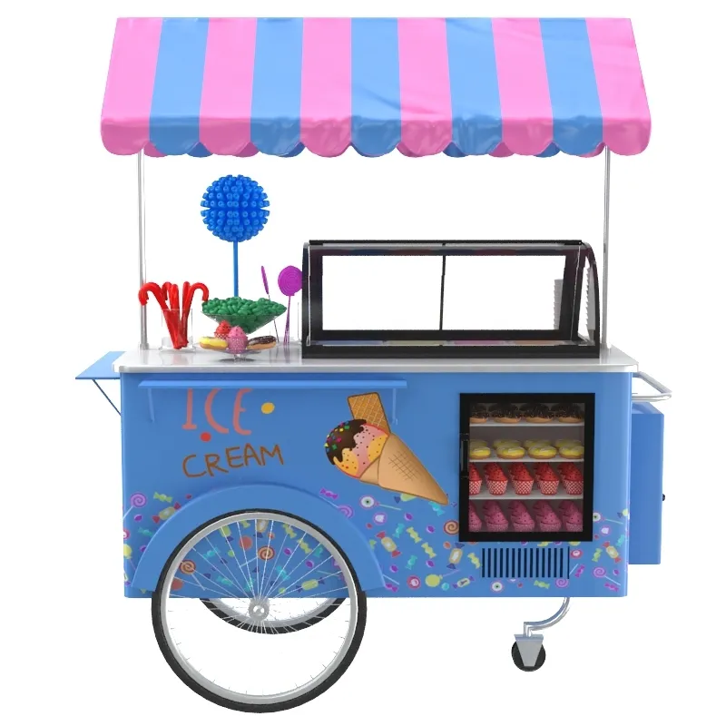 온라인 판매 모바일 식품 밴 아이스 캔디 카트 아이스크림 식품 밴